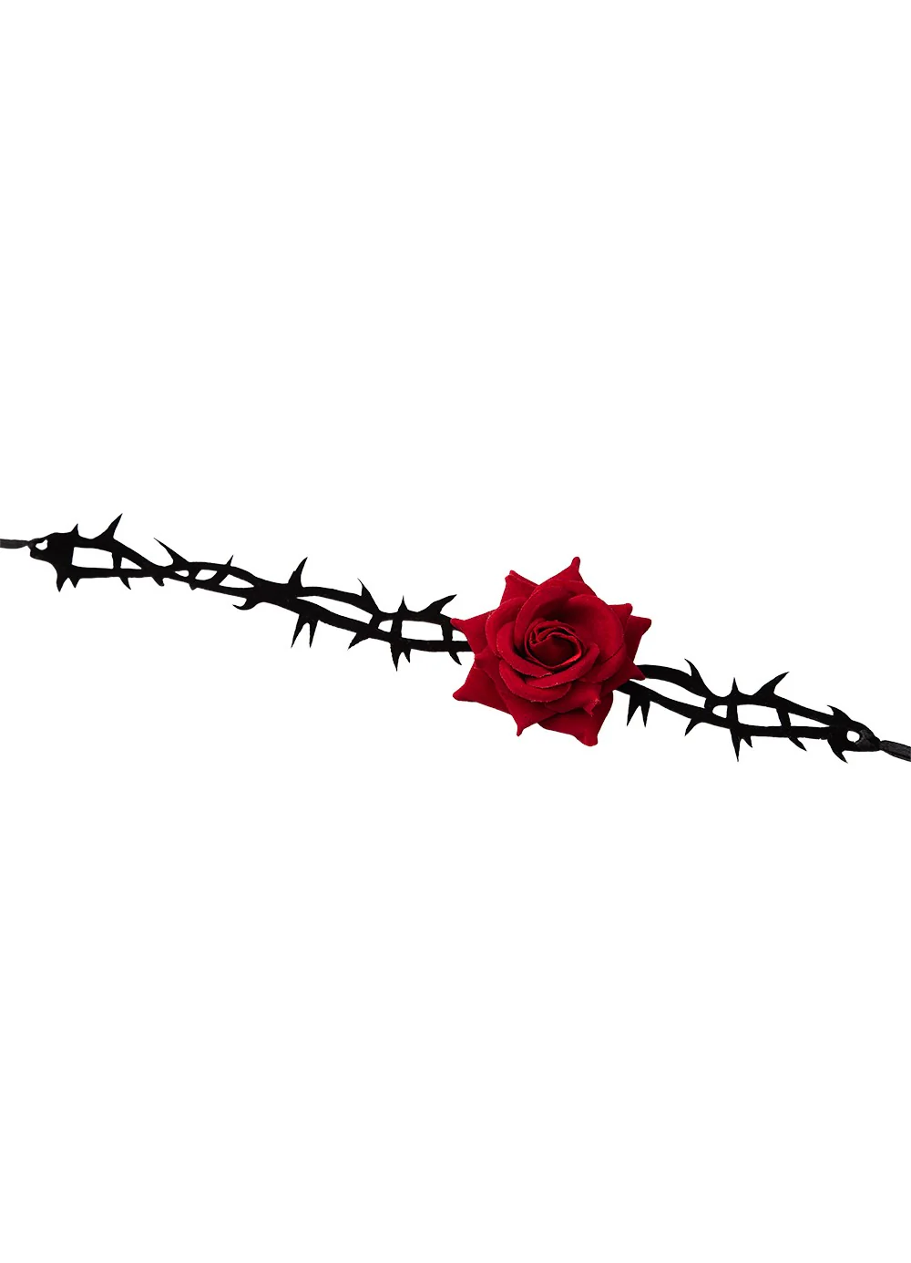 Red Rose & Thorn Choker - Image 2