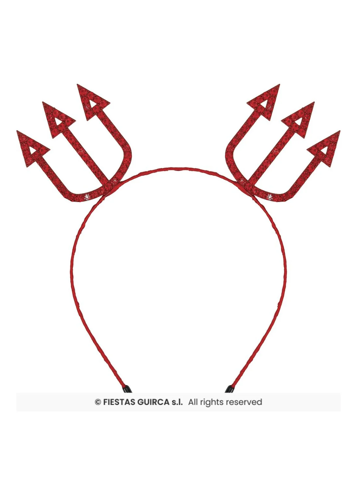 Red Trident Devil Headband - Image 2