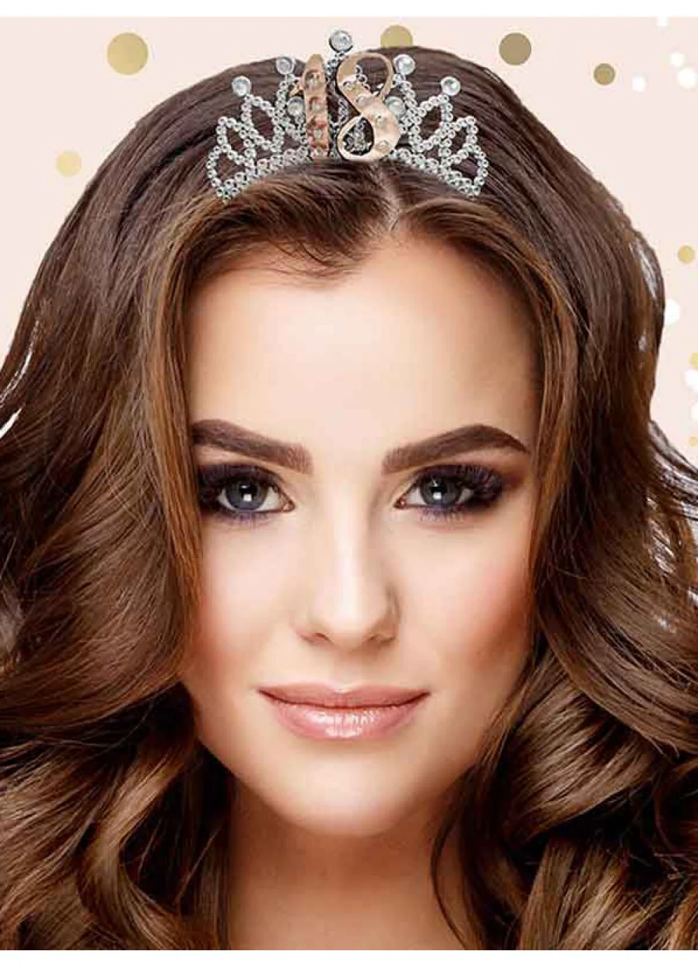 Rose Gold 18th Birthday Tiara - Image 2