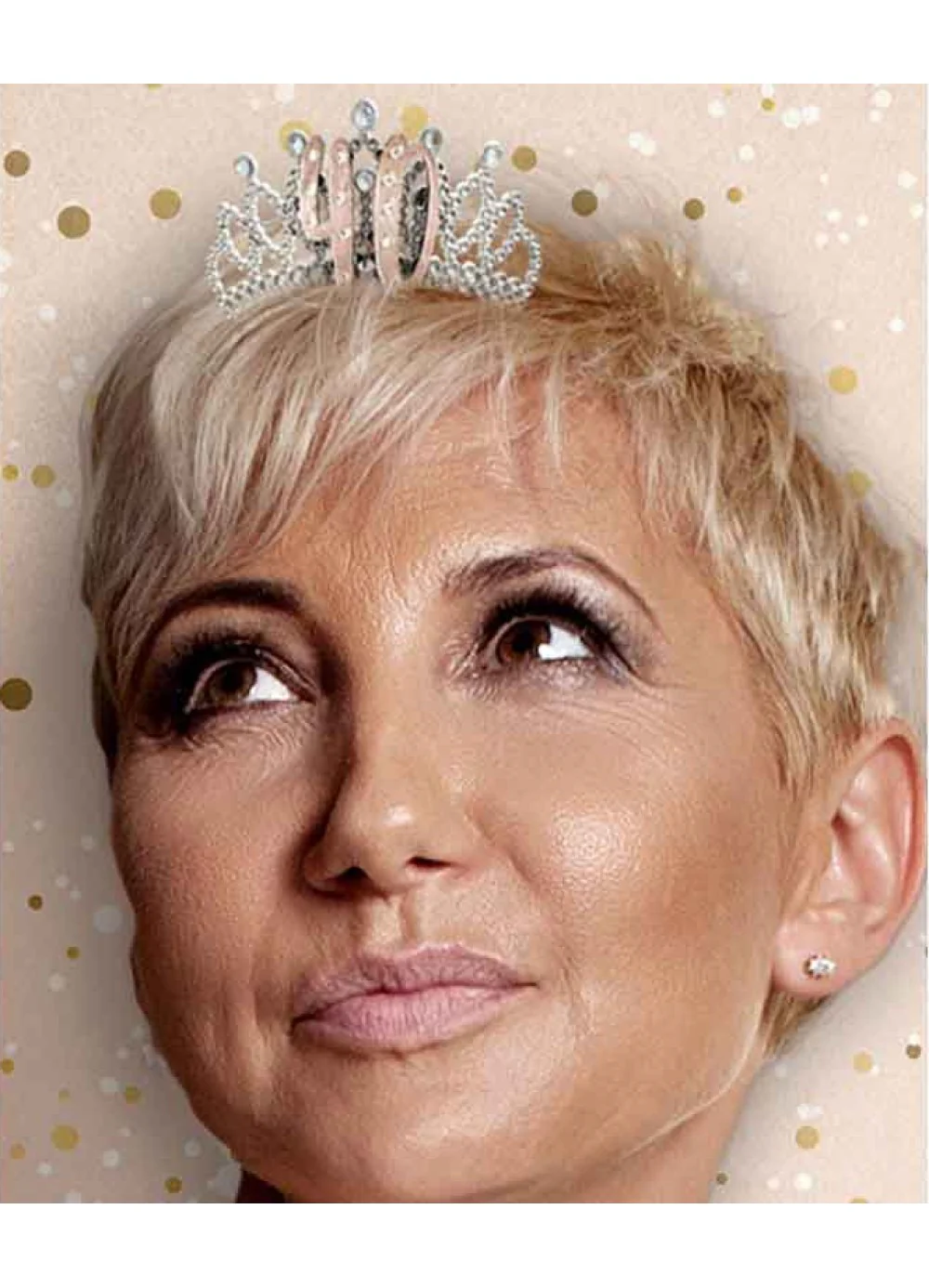 Rose Gold 40th Birthday Tiara - Image 2