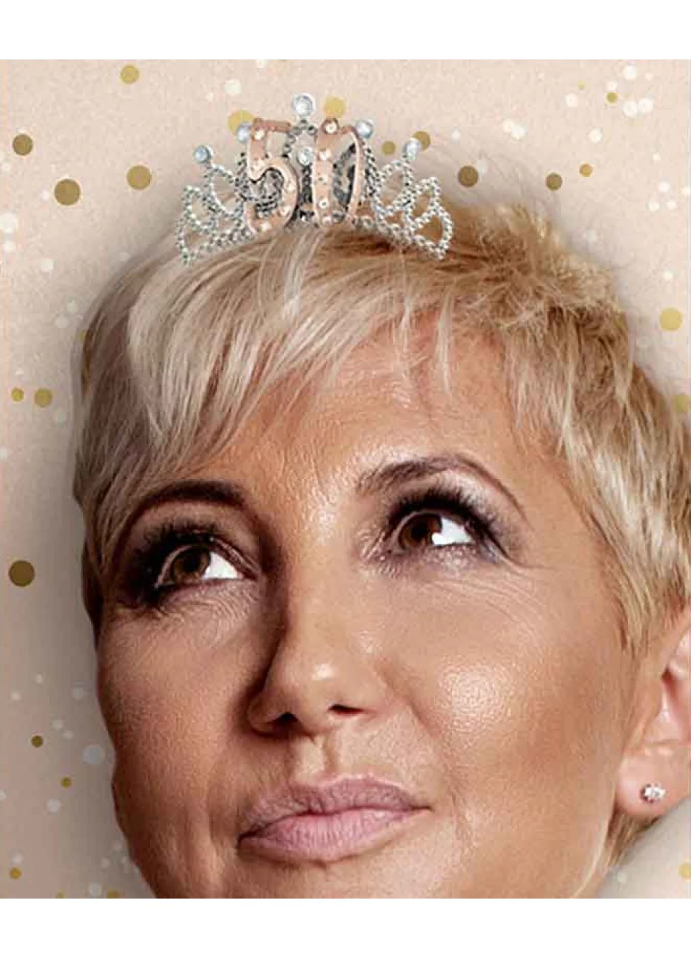 Rose Gold 50th Birthday Tiara - Image 2