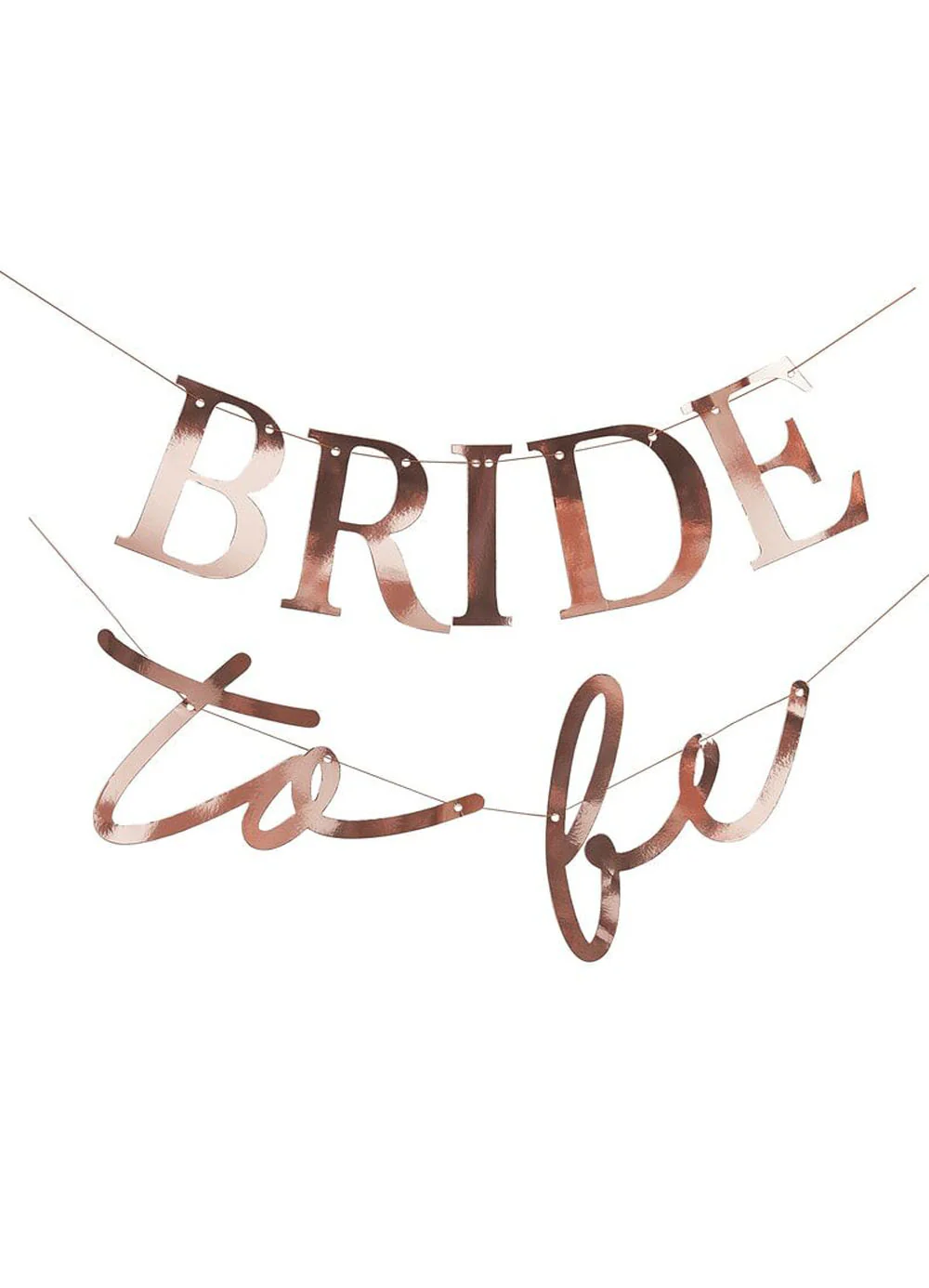 Rose Gold Bride To Be Bunting - Image 2