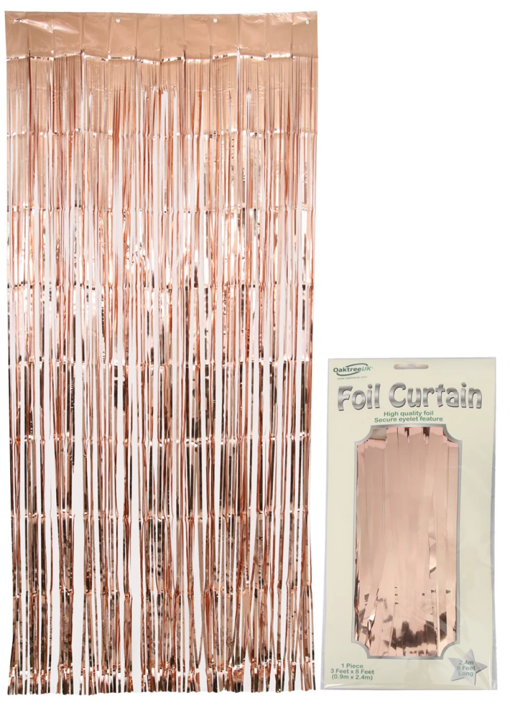 Rose Gold Foil Door Curtain