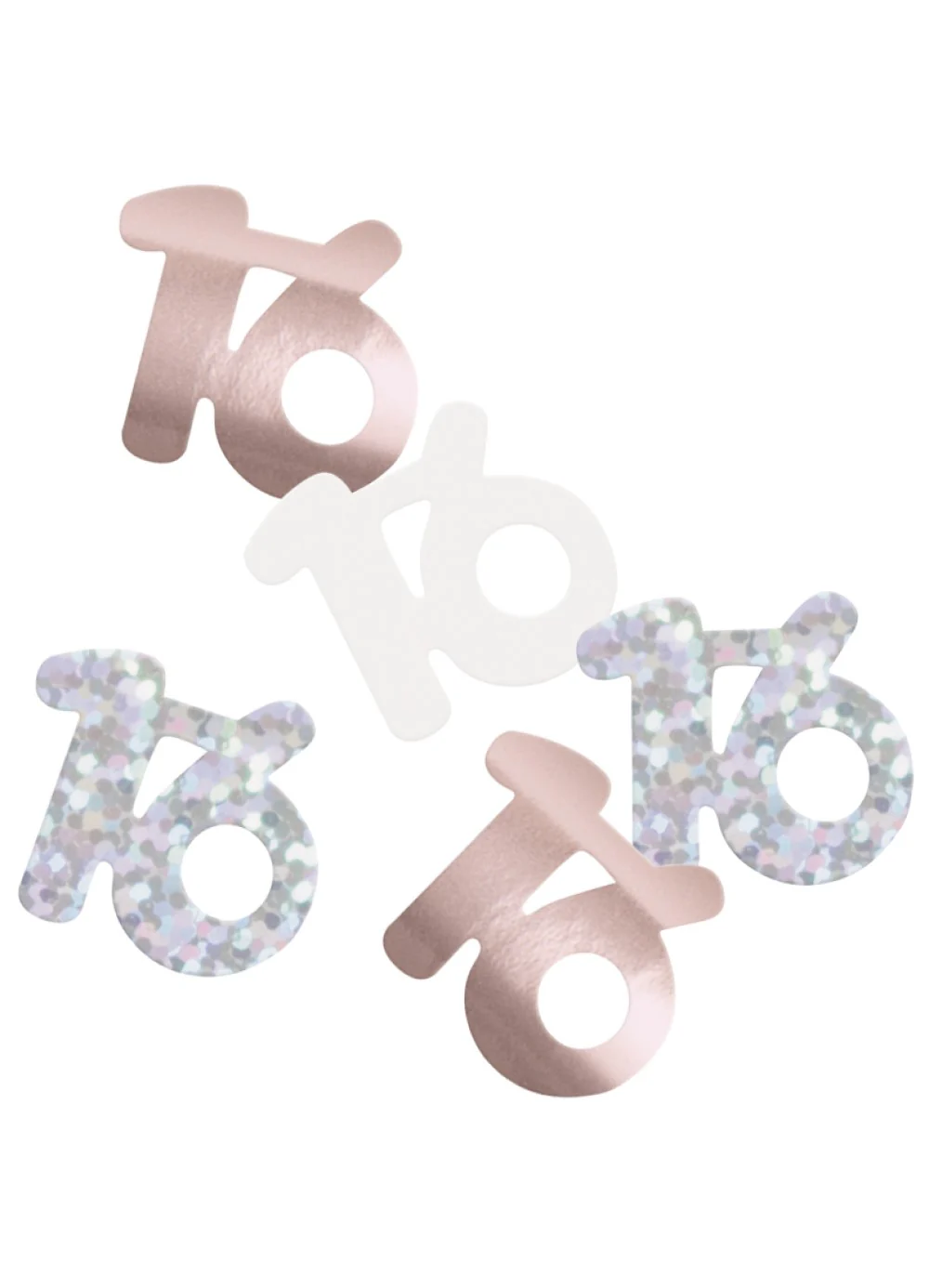 Rose Gold Glitz Age 16 Confetti - Image 2