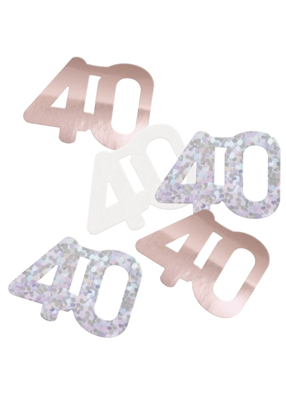 Rose Gold Glitz Age 40 Confetti - Image 2