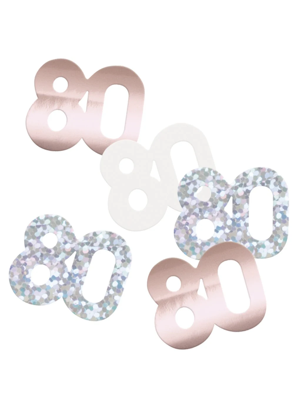 Rose Gold Glitz Age 80 Confetti - Image 2