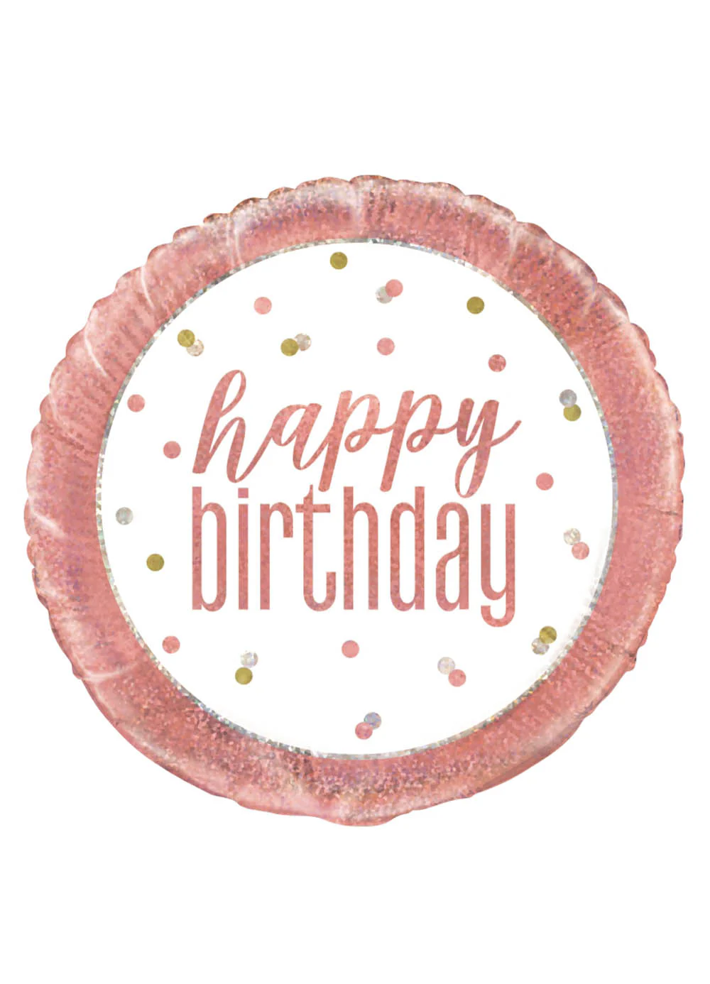Rose Gold Glitz Happy Birthday Foil Balloon