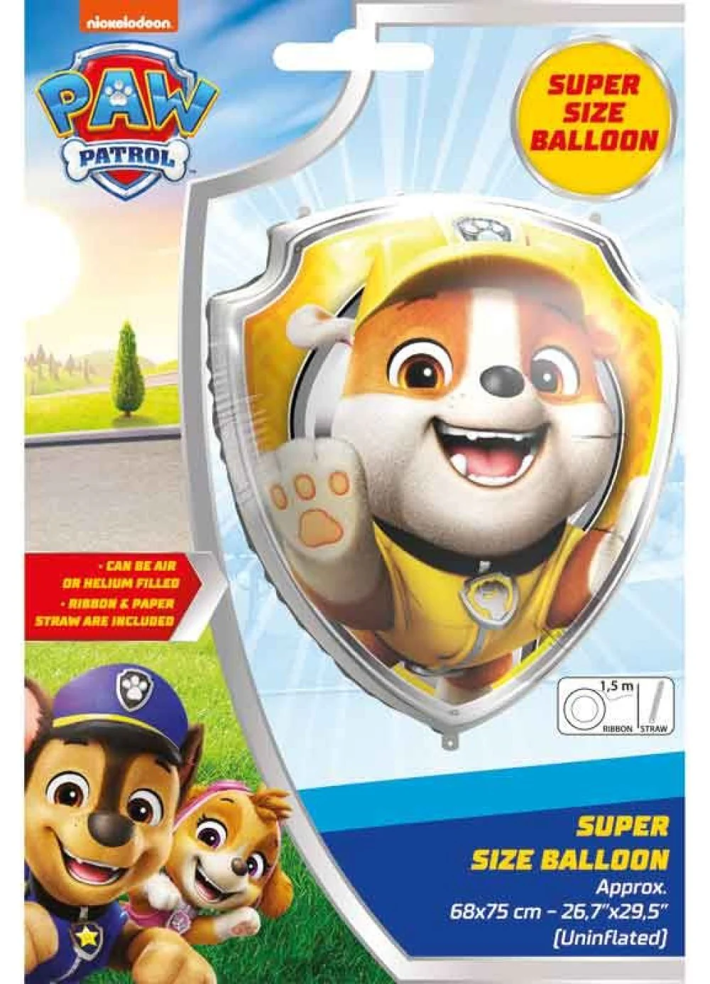 Rubble Paw Patrol Large Foil Balloon - Image 2