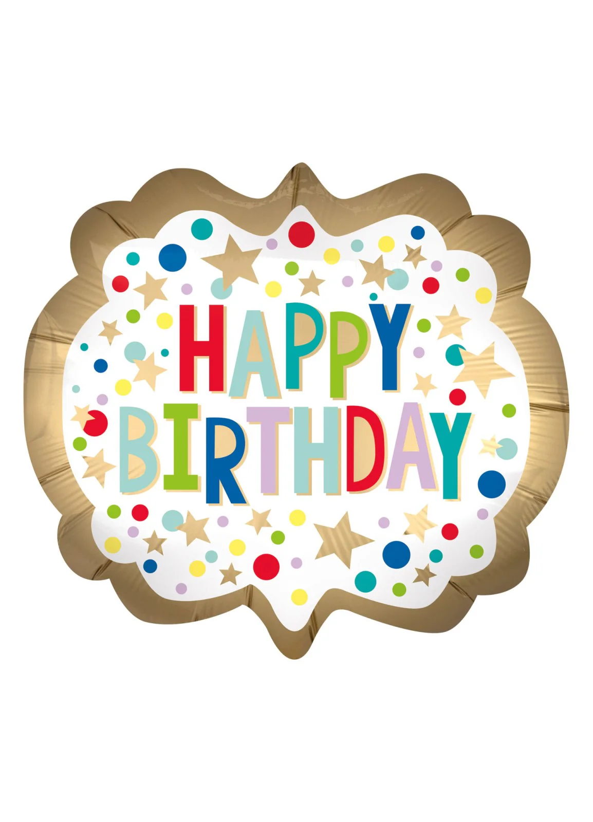 Satin Happy Birthday SuperShape Balloon