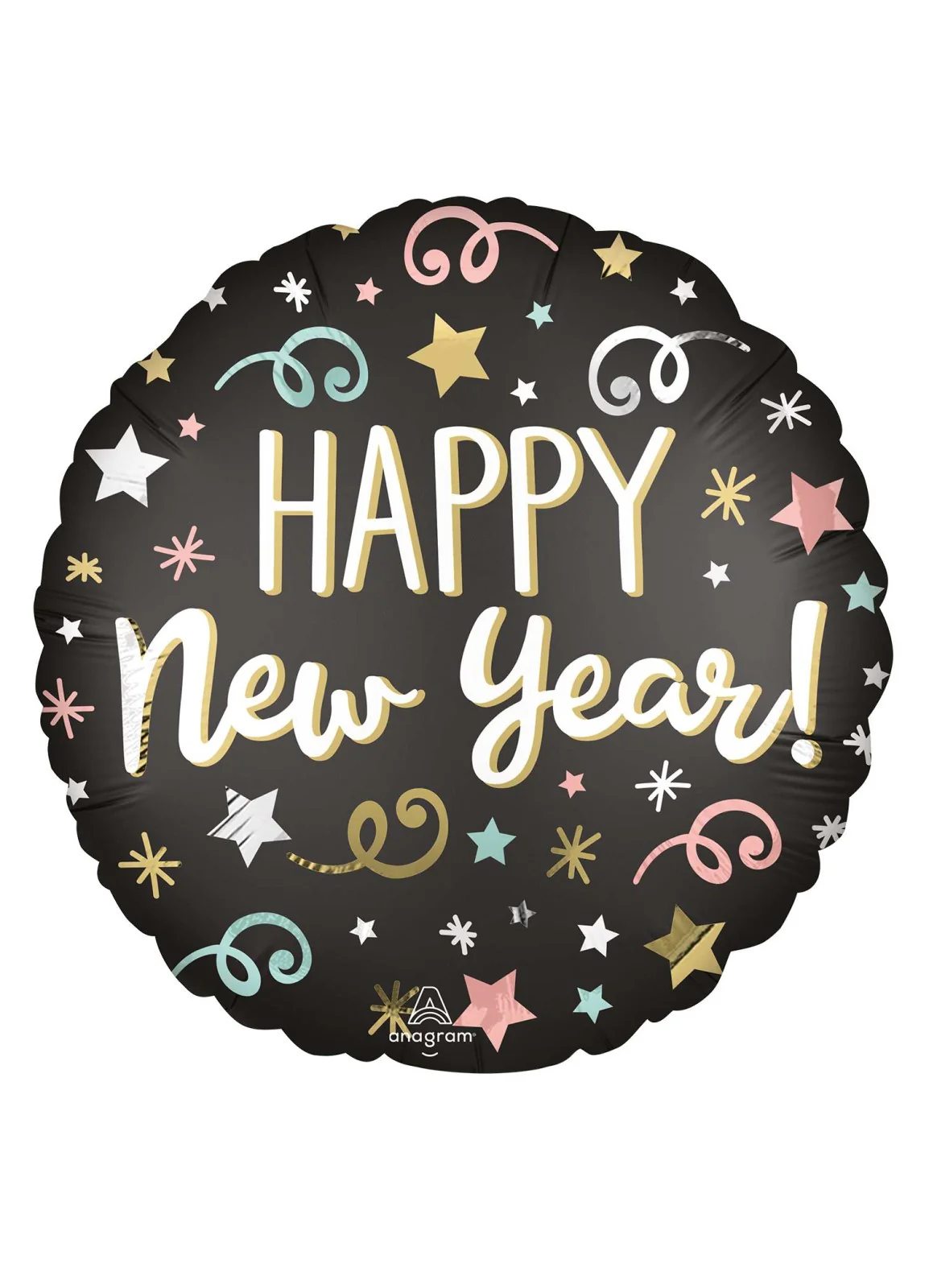 Satin Happy New Year Foil Balloon