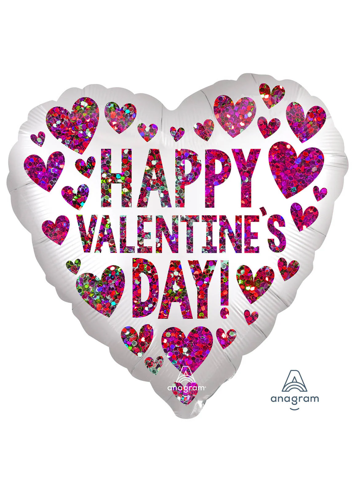 Satin Happy Valentine's Day Foil Balloon