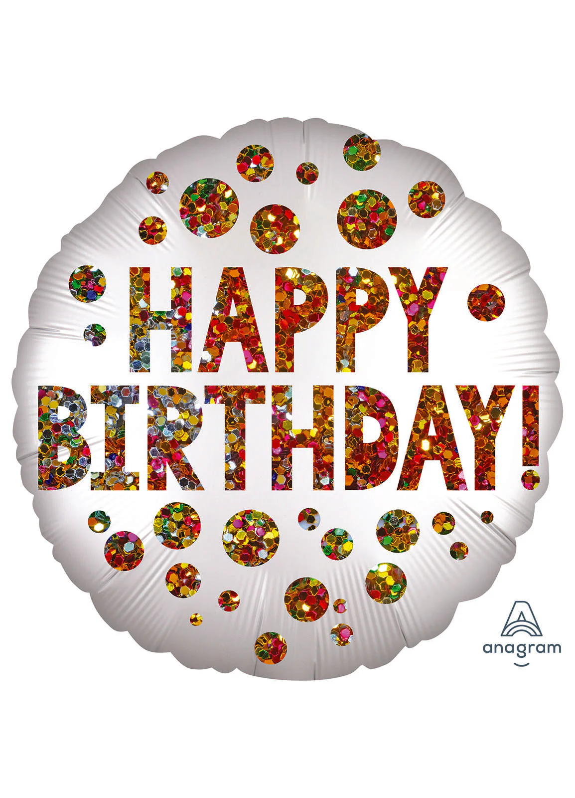 Satin Sequins Birthday Foil Balloon
