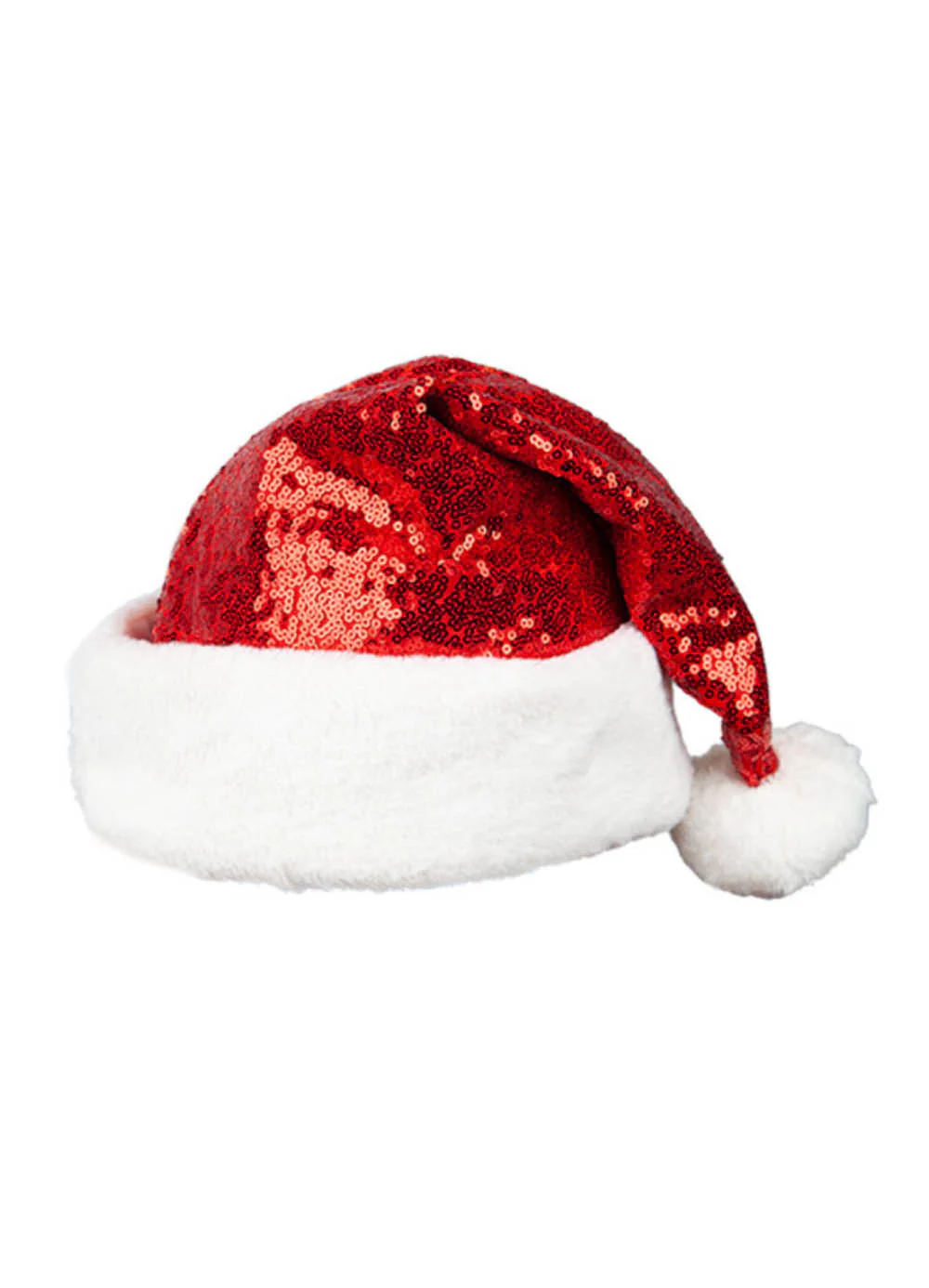 Deluxe Sequin Santa Hat - Image 2