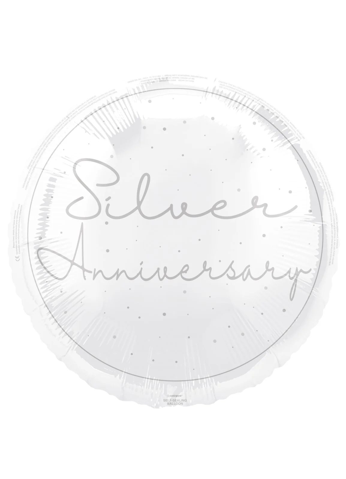 Silver Anniversary Foil Balloon