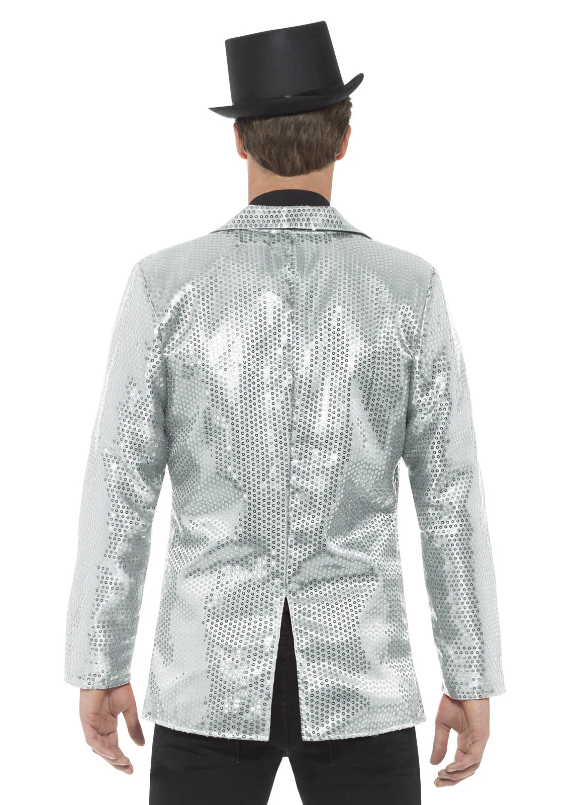 Silver Sequin Jacket Adult - Image 3
