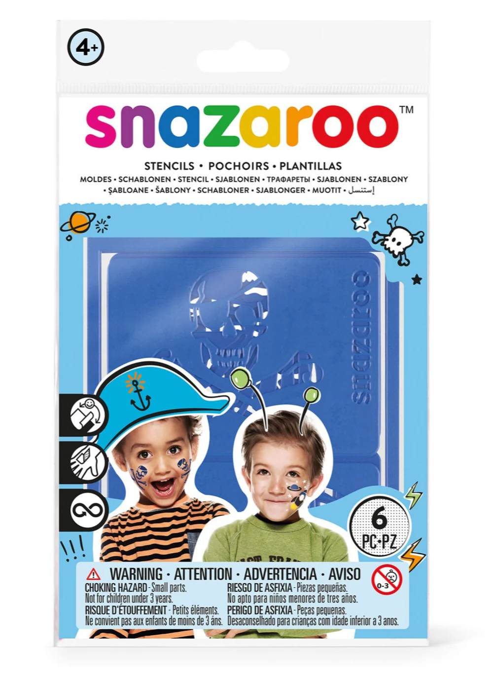 Snazaroo Boy's Stencils