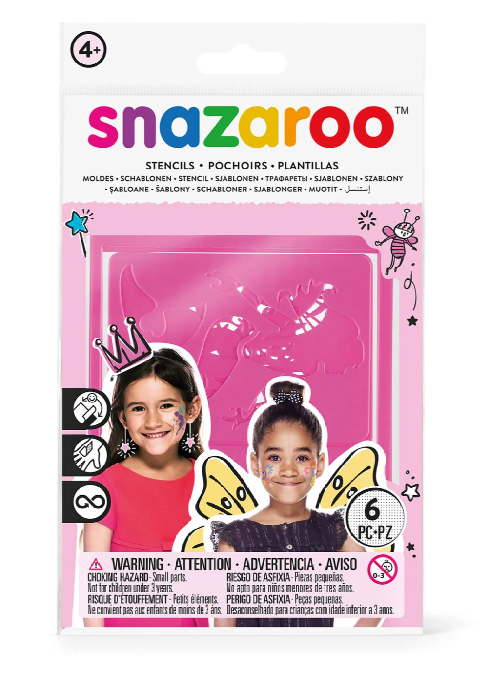 Snazaroo Girl's Stencils