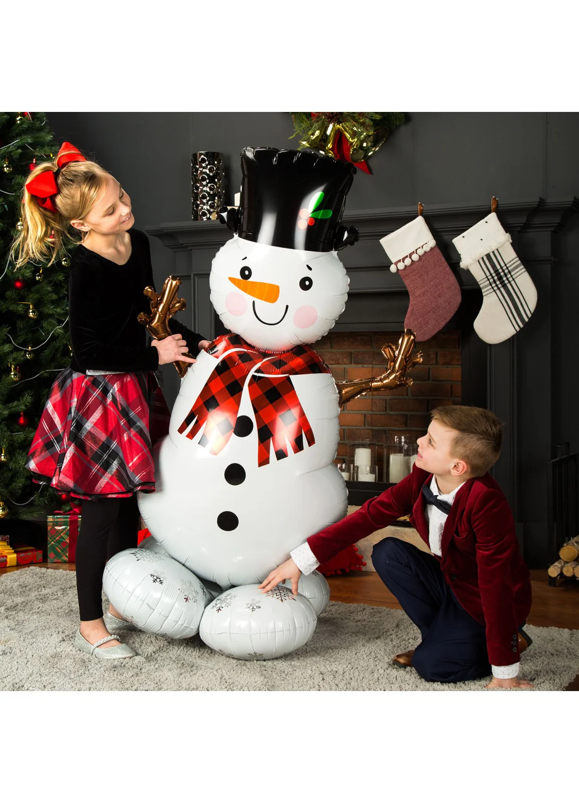 Snowman Airloonz Balloon - Image 4