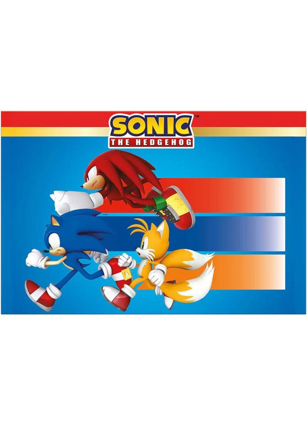 Sonic The Hedgehog Tablecover