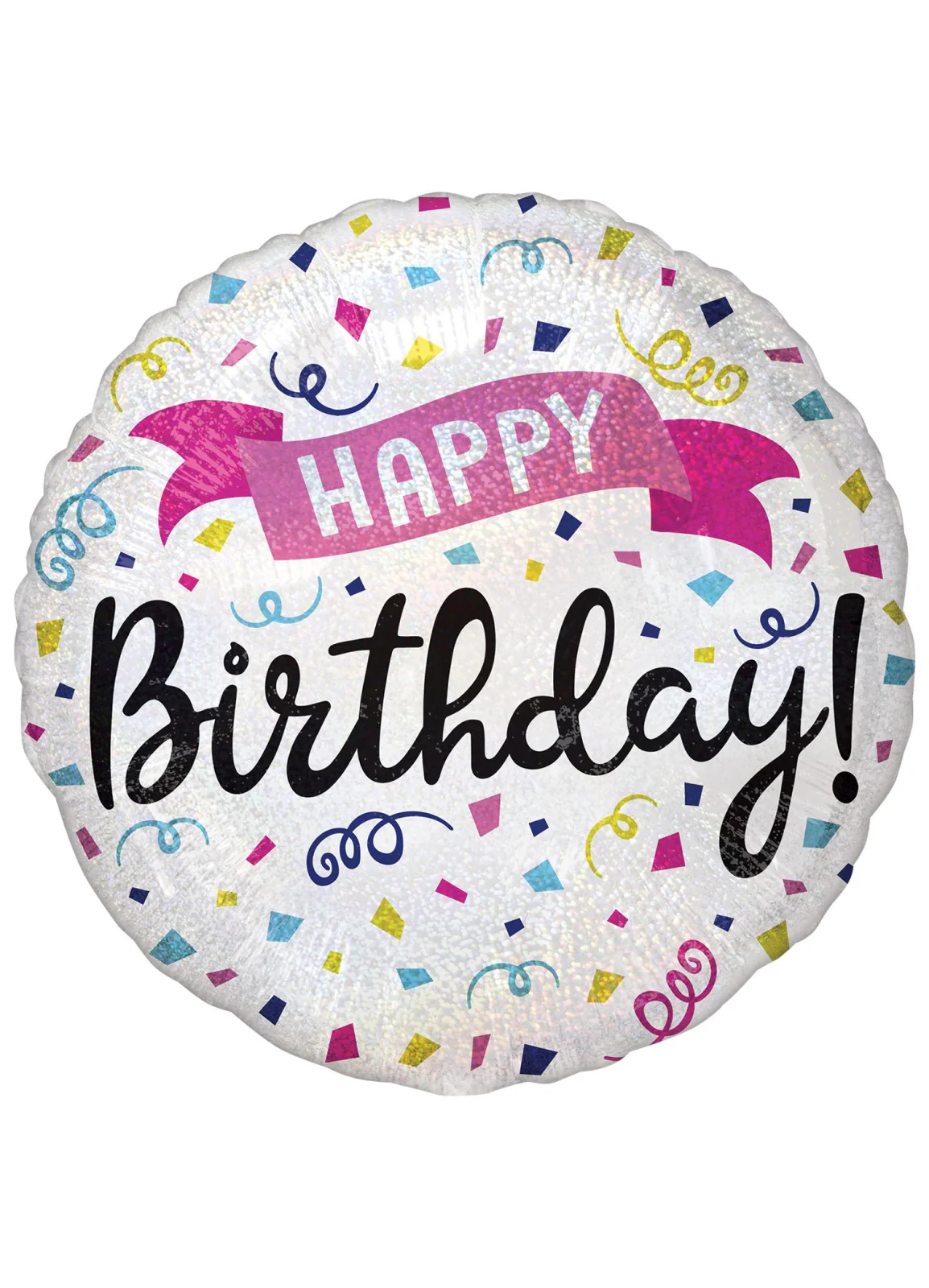 Sparkle Confetti Happy Birthday Foil Balloon