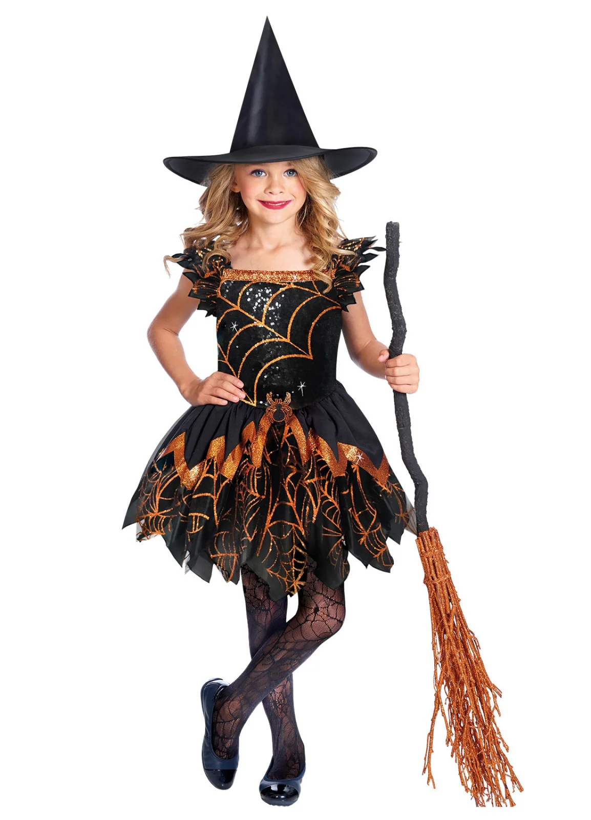 Spooky Spider Witch Child