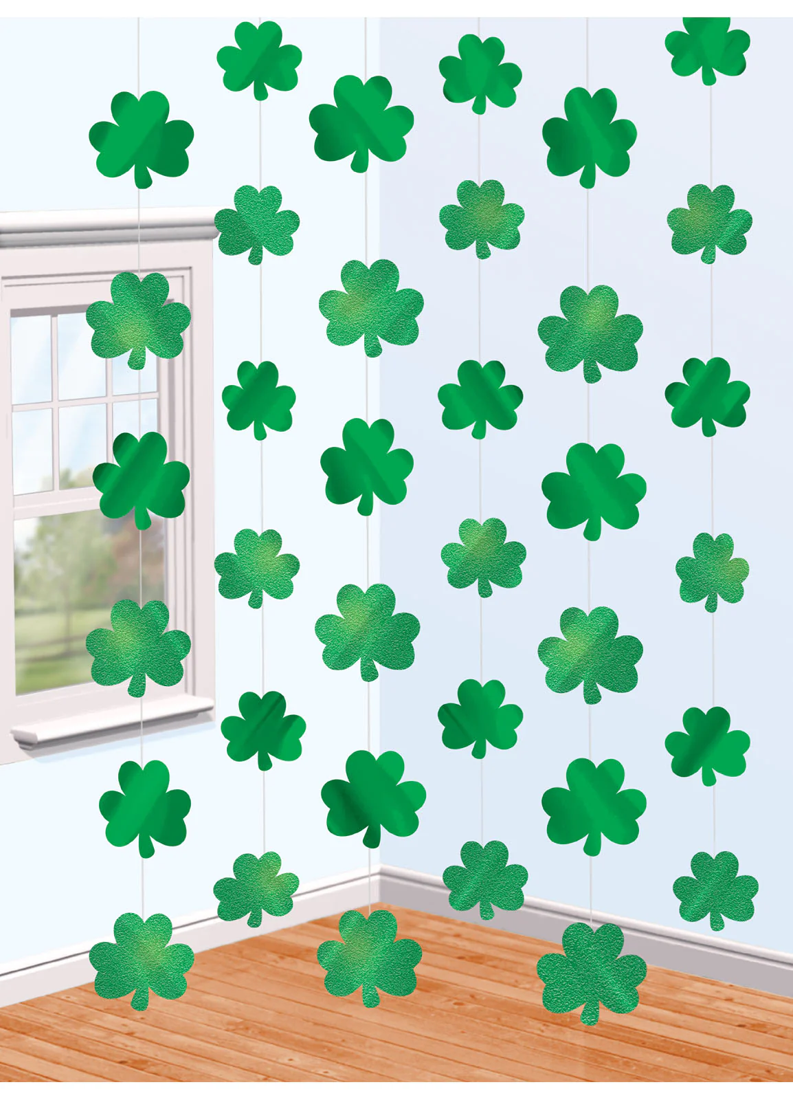 St Patrick's Day String Decoration 6pk