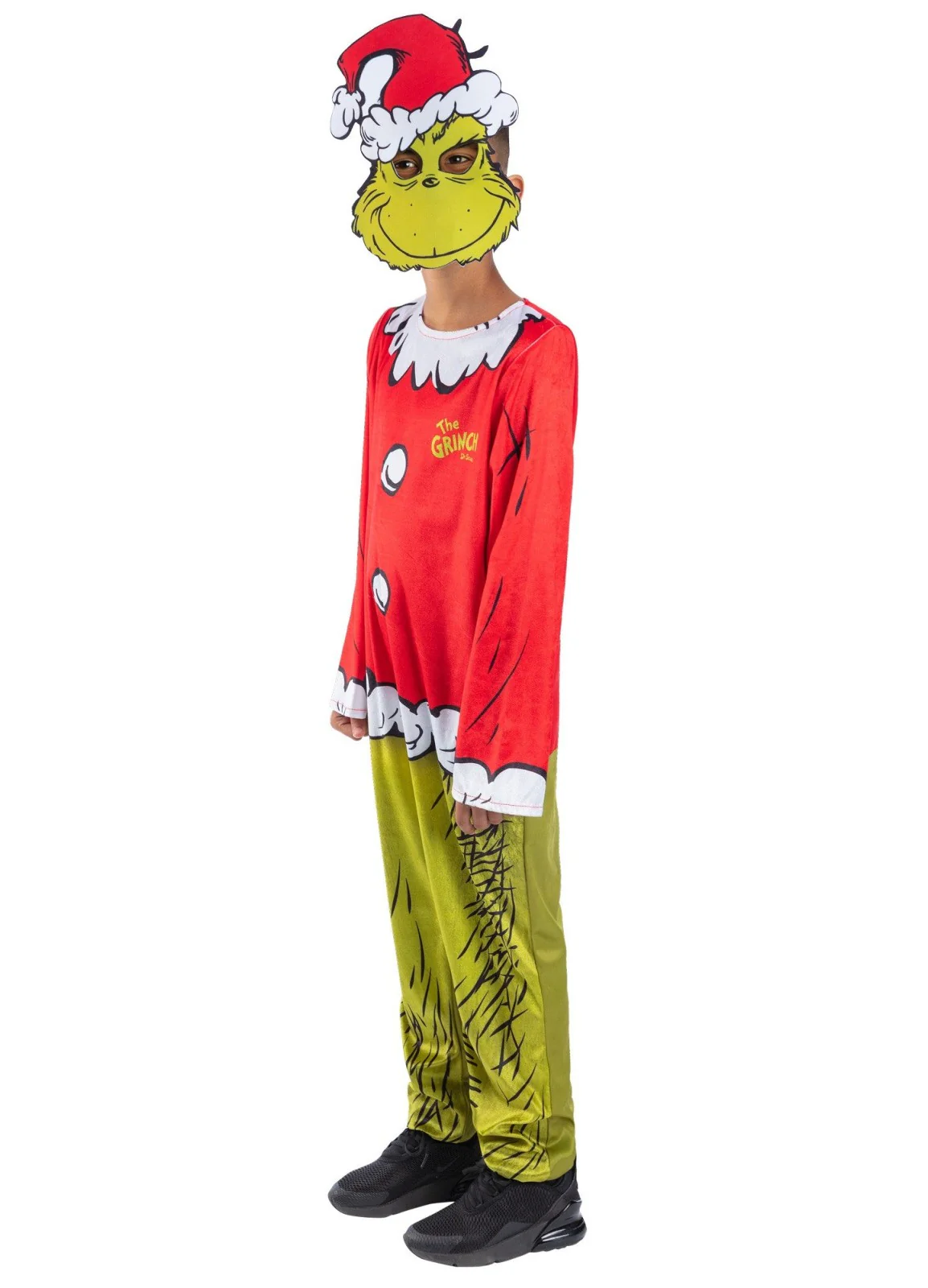The Grinch Santa Costume Child - Image 2