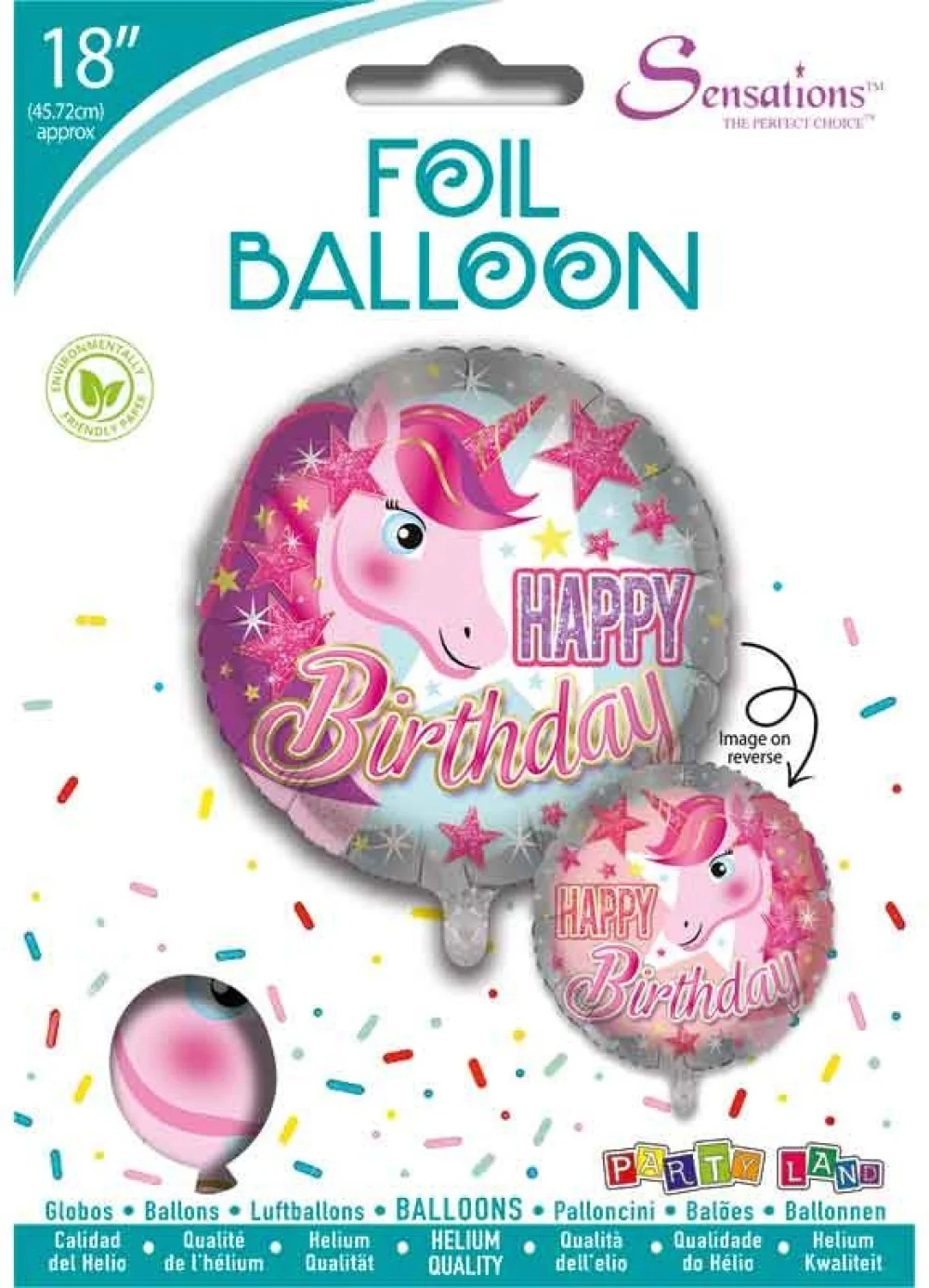 Unicorn Birthday Foil Balloon - Image 3