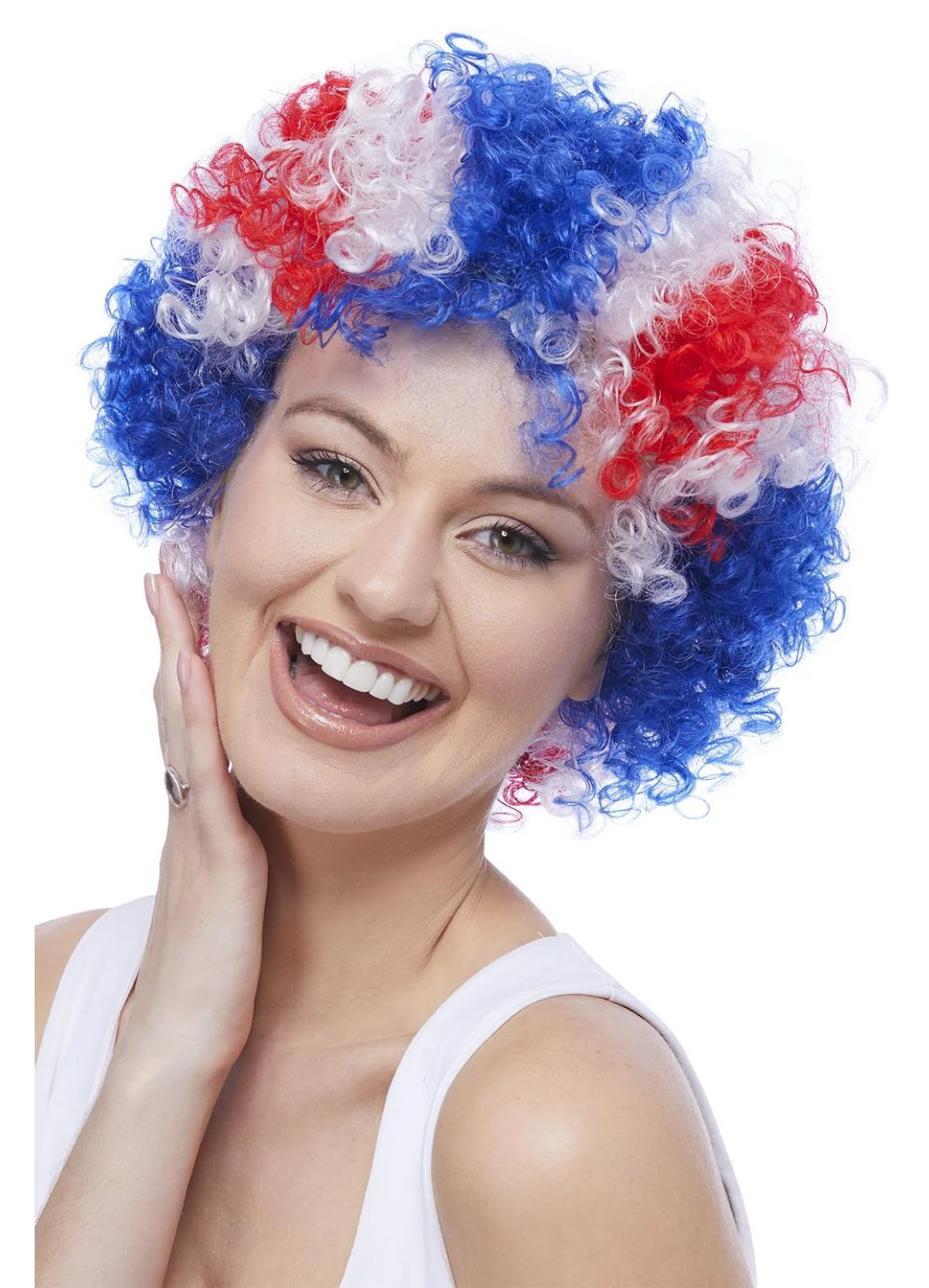 Union Jack Afro Wig