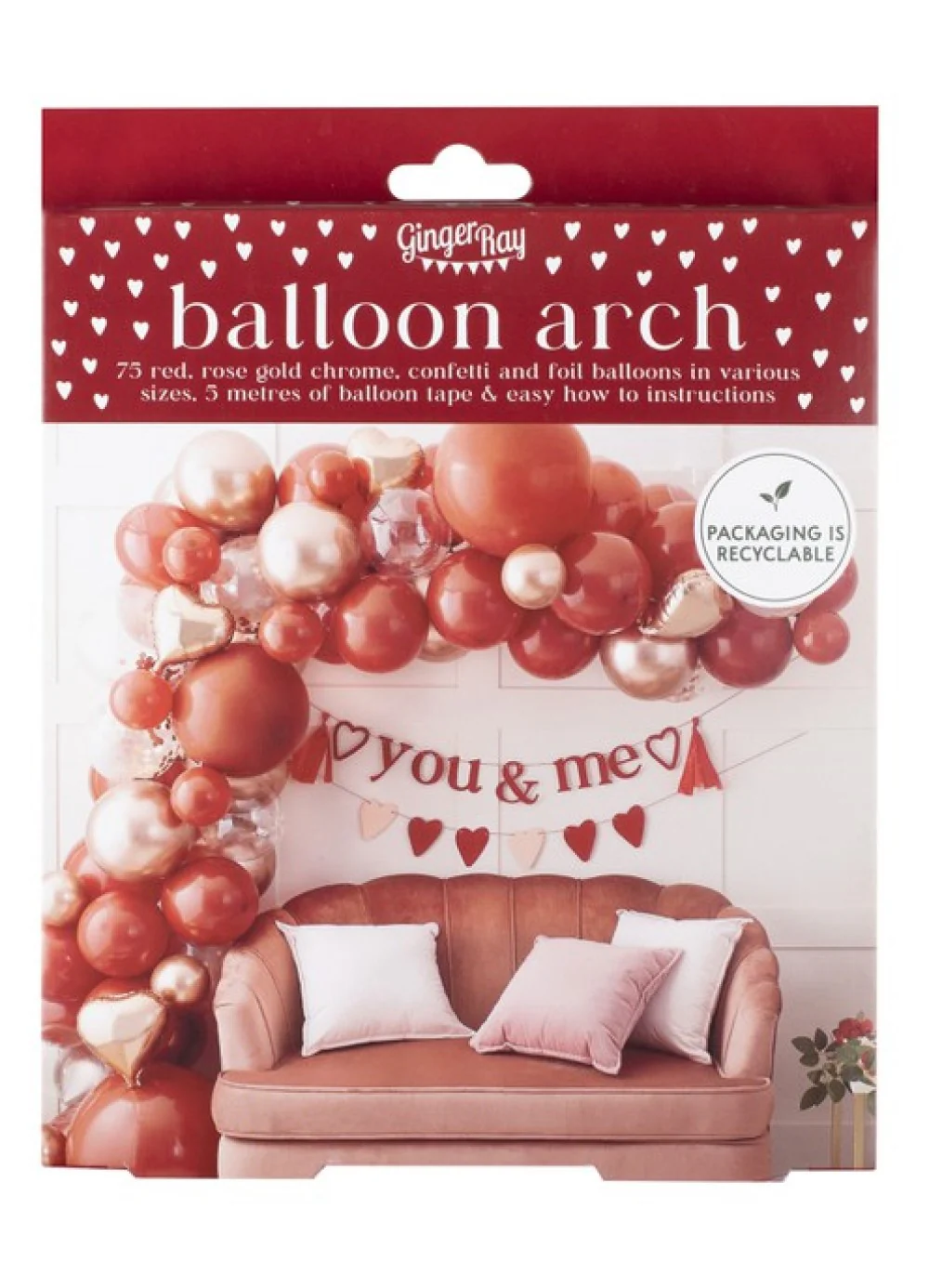 Valentine's Balloon Arch Kit - Image 3