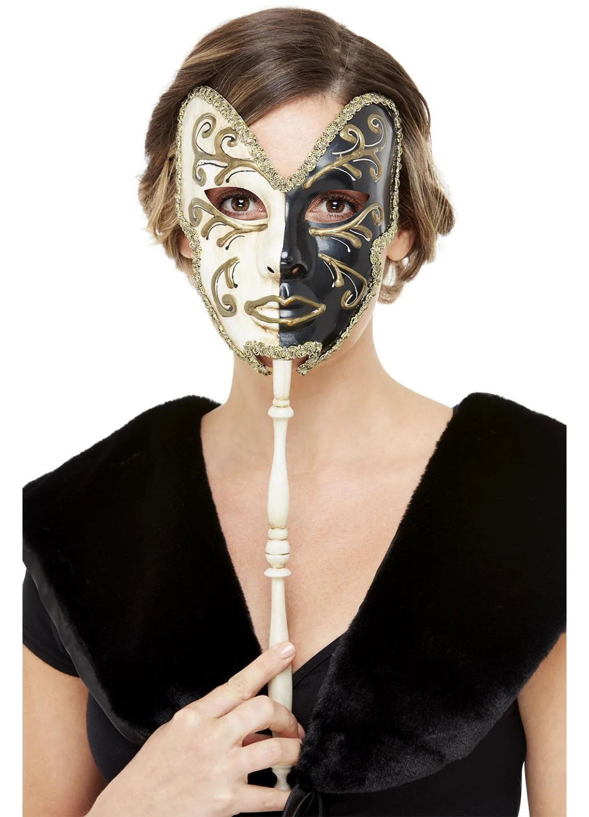 Venetian Cream & Black Mask - Image 2