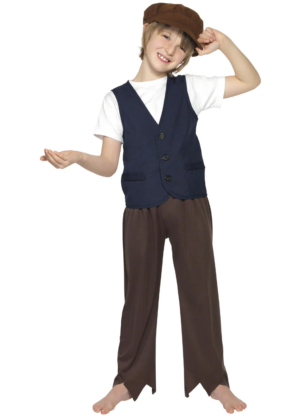 Victorian Peasant Waistcoat & Hat Child
