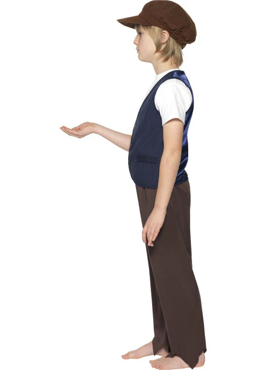 Victorian Peasant Waistcoat & Hat Child - Image 2