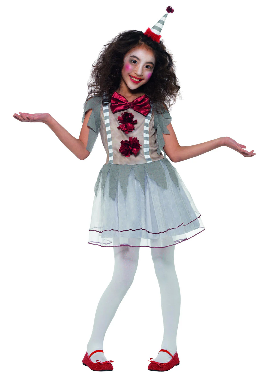 Vintage Clown Girl Costume Child