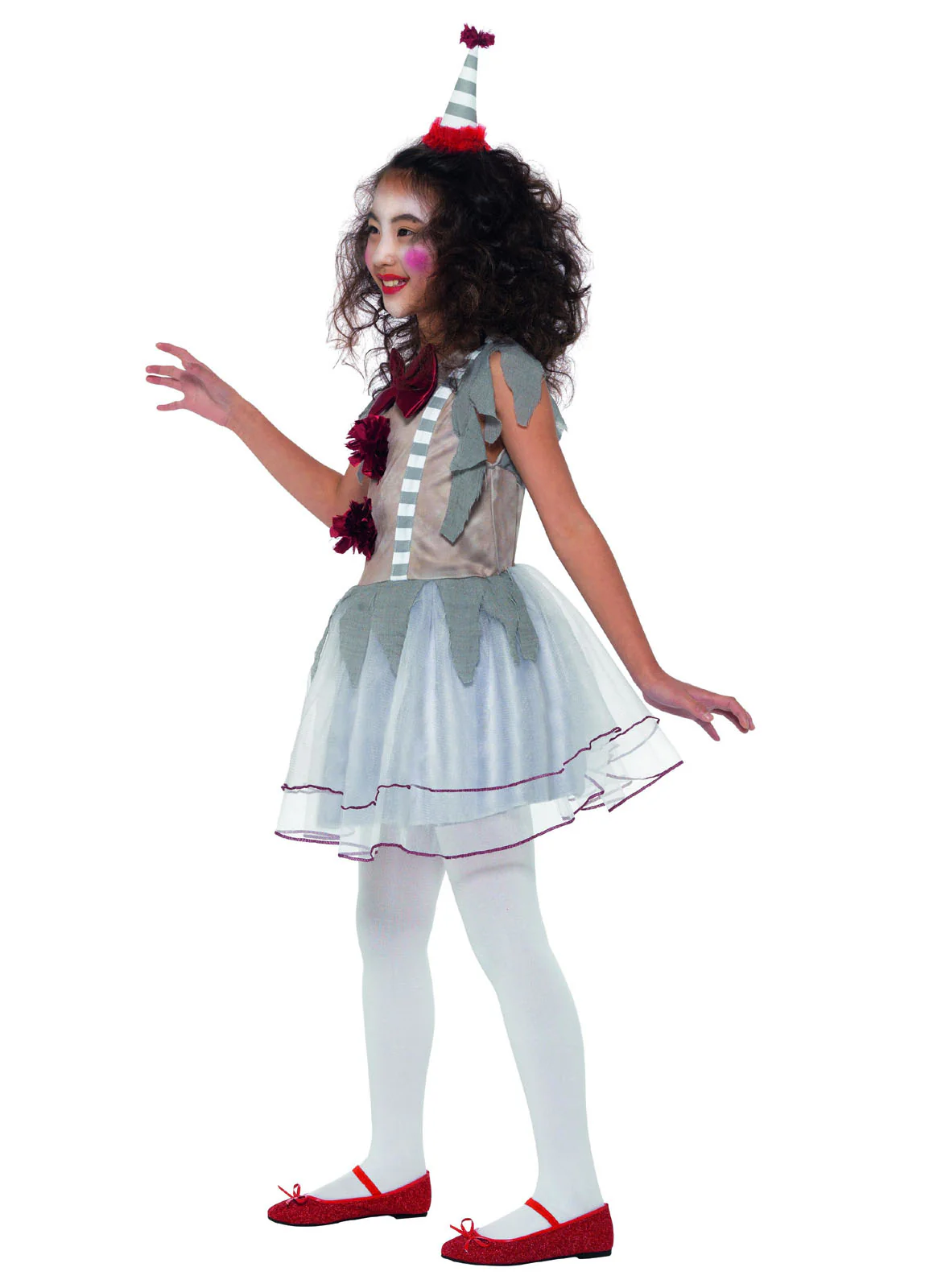 Vintage Clown Girl Costume Child - Image 2