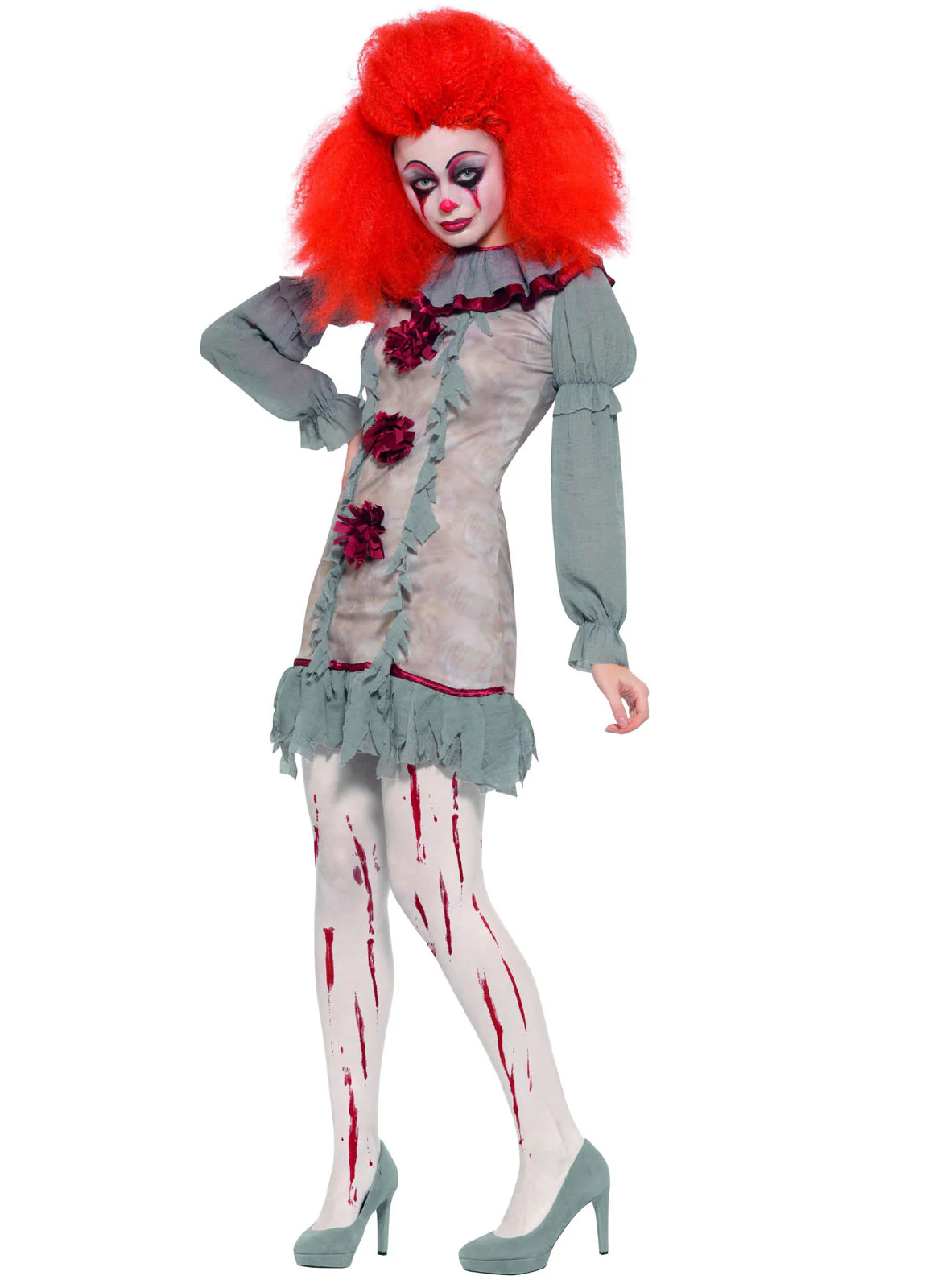 Vintage Clown Lady Costume Adult - Image 3
