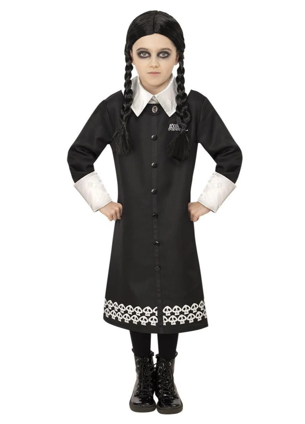 Wednesday Addams Costume Child - Image 2
