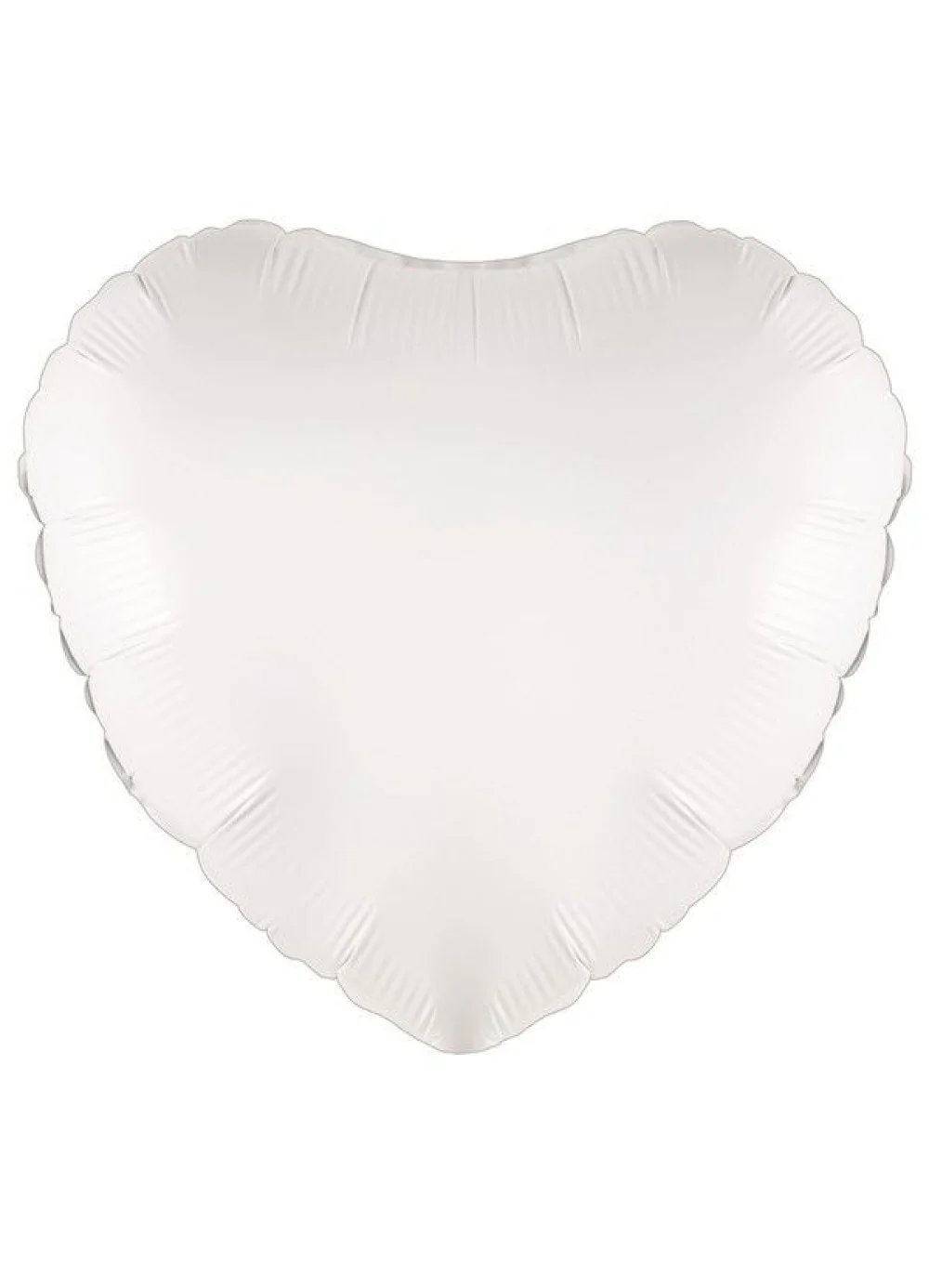 White Heart Foil Balloon