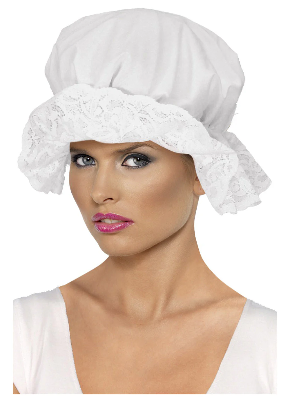 White Mop Cap