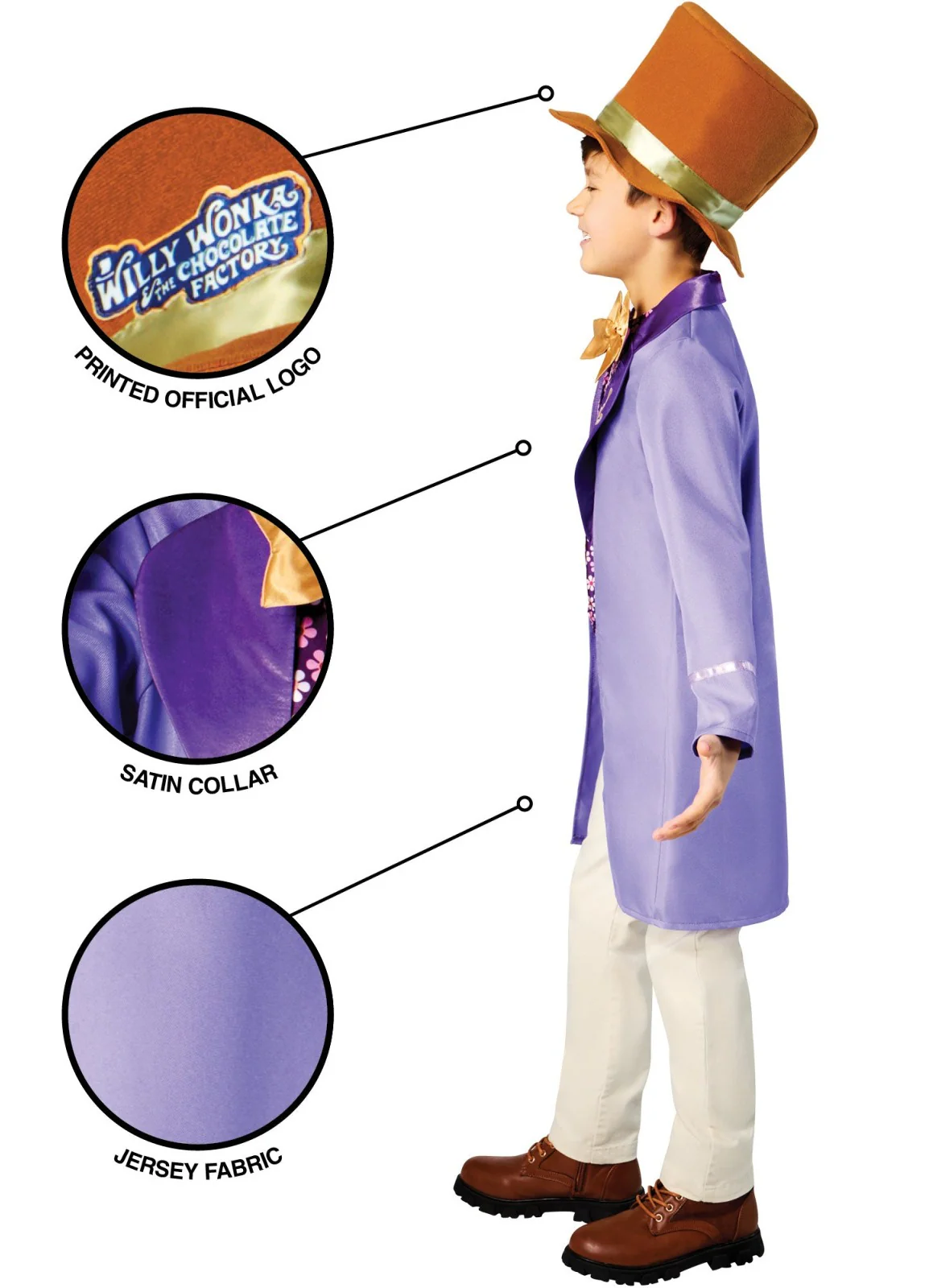 Willy Wonka Boy Costume - Image 2