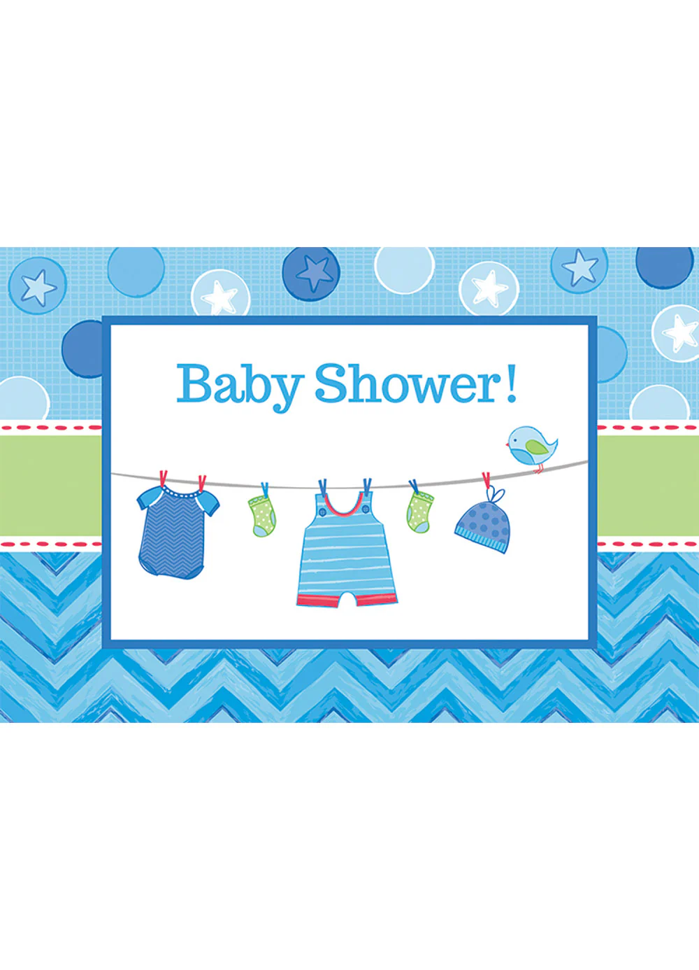 With Love Boy Invitations 8pk