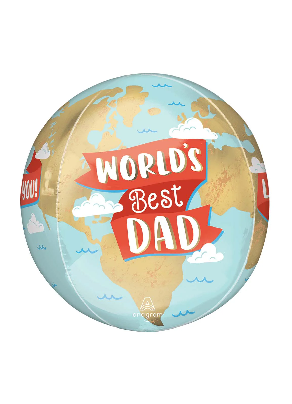 World's Best Dad Orbz Balloon