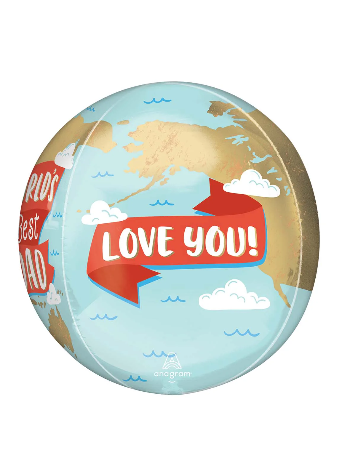 World's Best Dad Orbz Balloon - Image 2