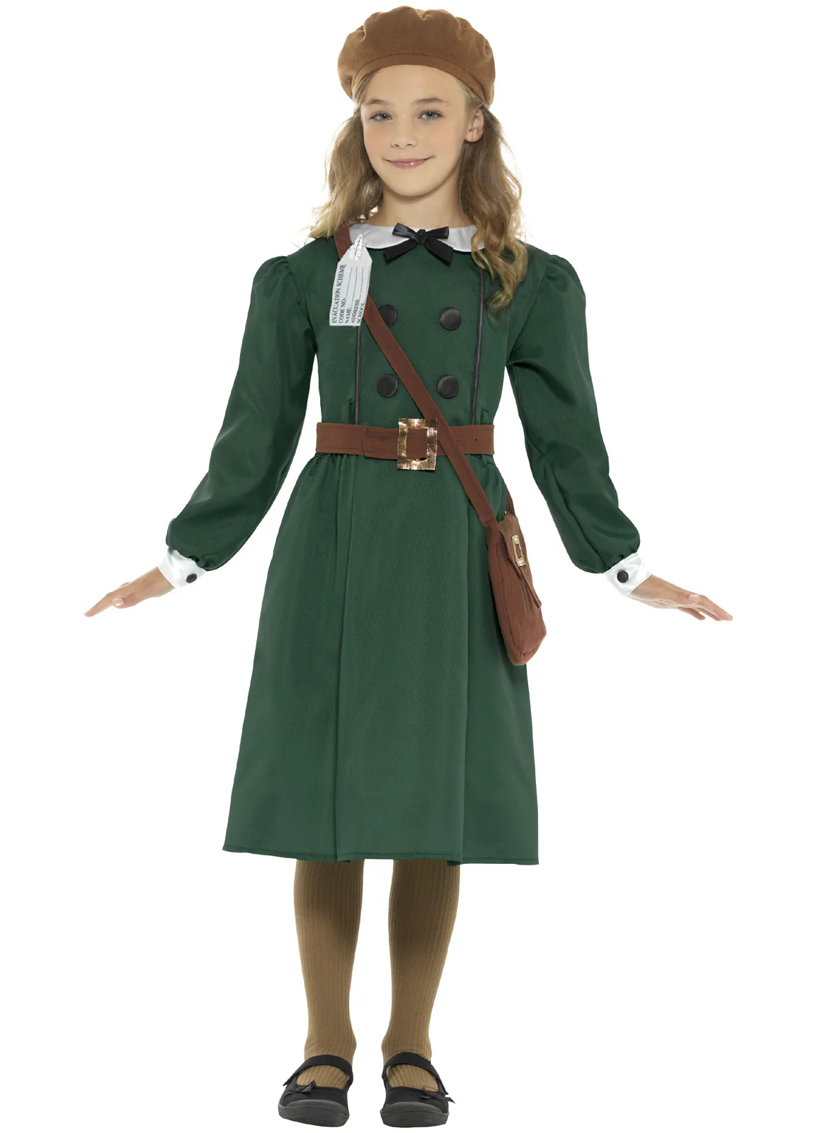 WW2 Evacuee Girl Costume Child