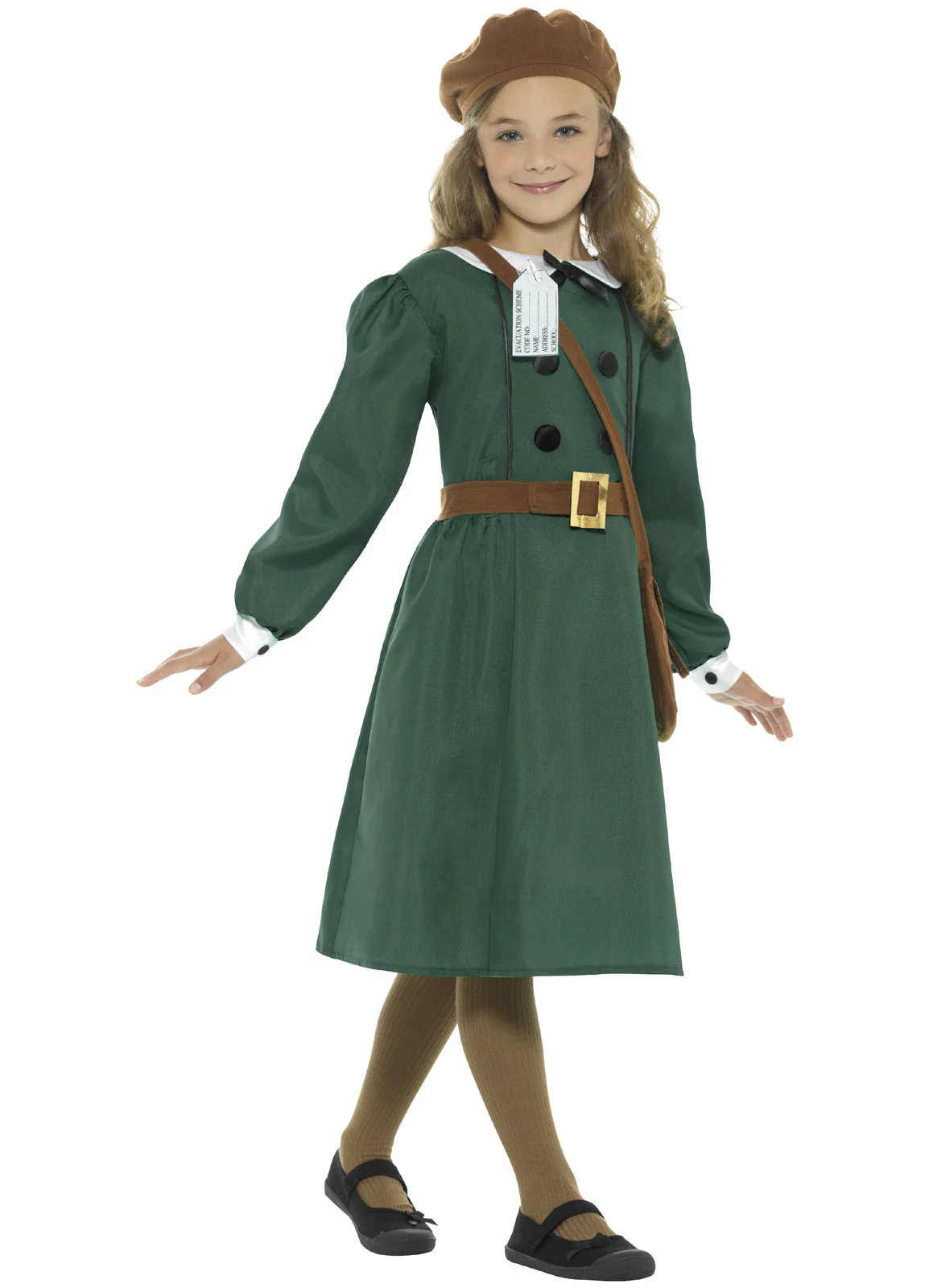 WW2 Evacuee Girl Costume Child - Image 2