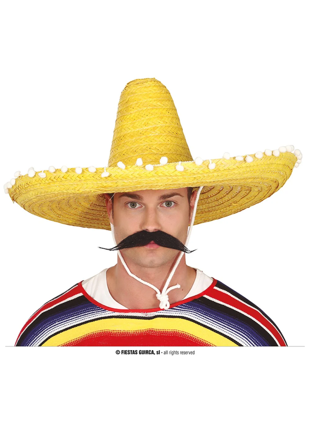 Yellow Large Straw Sombrero